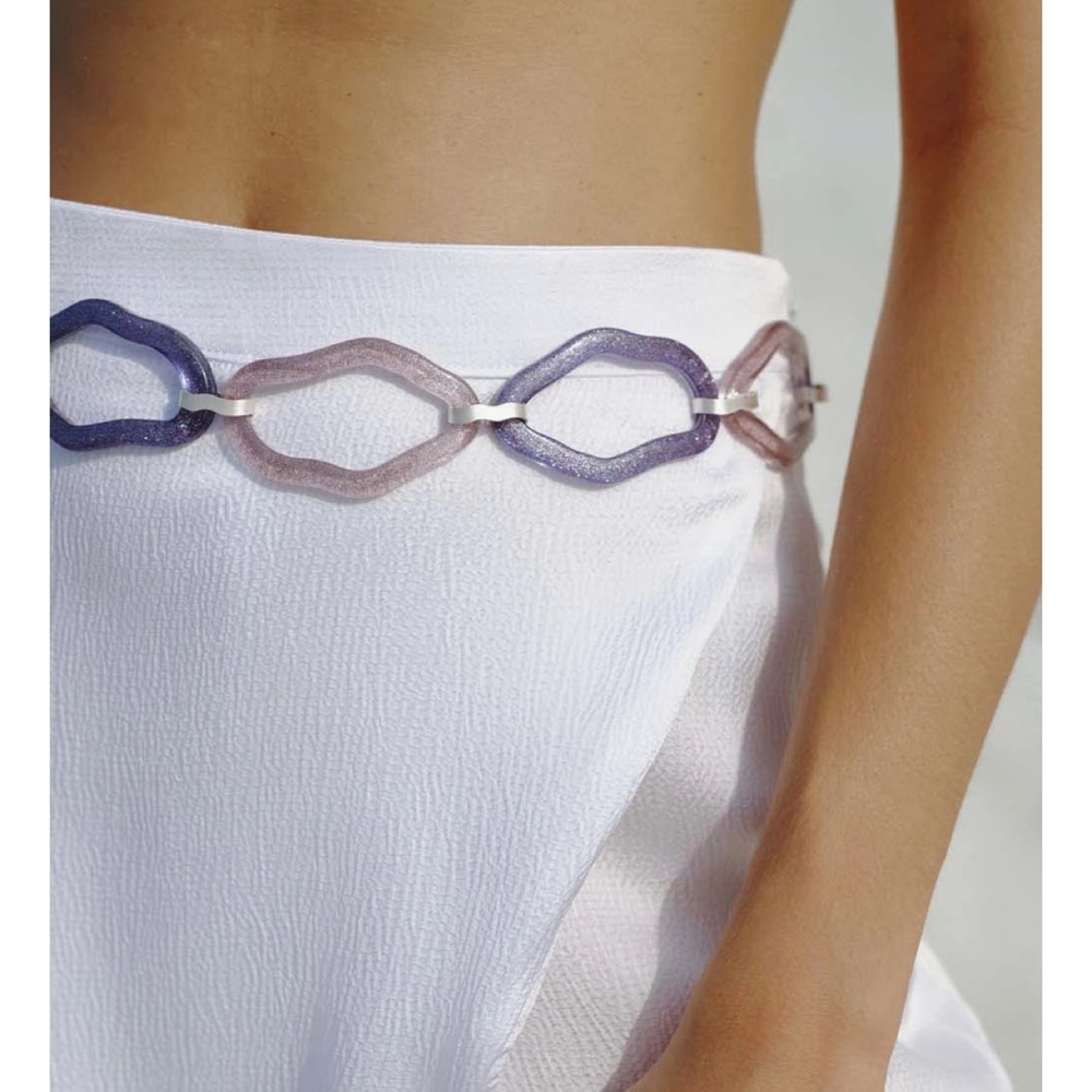 Baobab Collection Purple and Pink Chain Belt